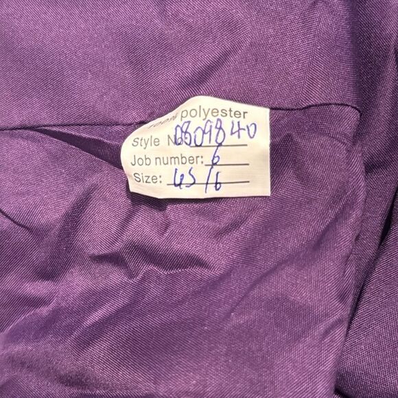 Women’s Purple Chiffon 3 Piece Pants Suit Mother of the Bride Plus Size 16 NEW - Picture 12 of 14